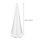 thumbnail image 3 of 4 conos de espuma para manualidades, material de espuma en blanco, cono de espuma para arte, base de cono de espuma, proyecto de cono de espuma, adorno de cono de espuma, 3 of 8