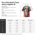thumbnail image 5 of Lsque Colorful Sunglasses Dog print Men's Cuban Collar Short Sleeve Shirt Summer Beachwear Casual Button Down Fashionable Vacation Leisure Shirt-Small, 5 of 7