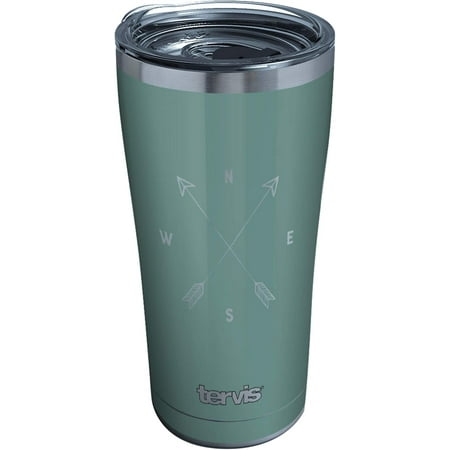 

Tervis Triple Walled Simple Compass Insulated Tumbler Cup Keeps Drinks Cold & Hot 20oz Stainless Steel