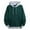 Green, variant on Mens Hoodies Pullover Autumn Winter Long Sleeve Color Blocke Pocket Patchwork Fall Clothes Tops Hooded Sweatshirts Navy M