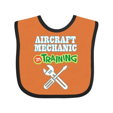 

Inktastic Aircraft Mechanic in Training Future Occupation Gift Baby Boy or Baby Girl Bib