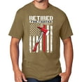 thumbnail image 1 of Men's Retired Firefighter with Axe T-shirt, 4XL Coyote Brown - TALL, 1 of 2