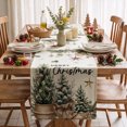 thumbnail image 2 of Sm:)e Green Cedar Tree Eucalyptus Christmas Table Runner, 13 x 72 Inch Farmhouse Table Decor, Universal for Winter Indoor Outdoor Kitchen, Home & Party Decoration, 2 of 7