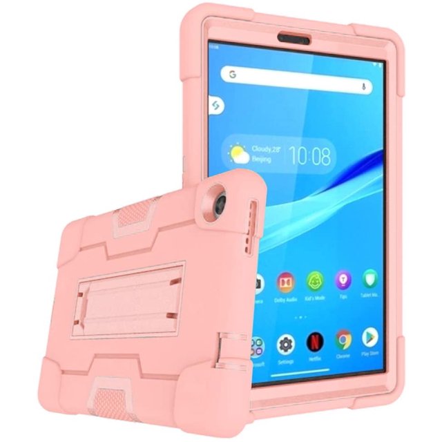 Mignova for Lenovo Tab M8 8.0 Inch Case,Hybrid Three Layer Full-Body Shockproof Armor Defender Full-Body Rugged Protective Case Cover with Stand for Lenovo Tab M8/M8 Smart Tab 8.0 Tablet (Rose Gold)