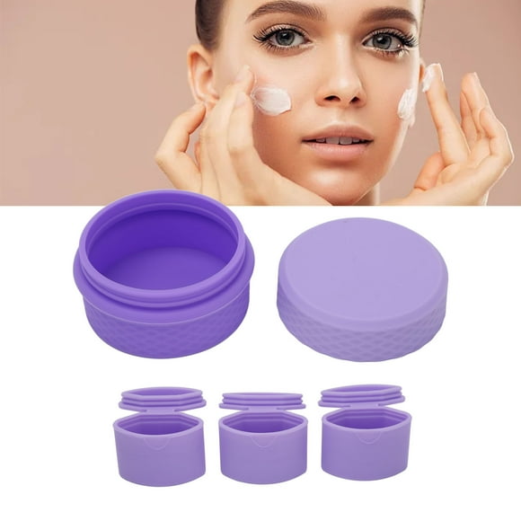 Frascos de silicona para cremas, recipientes de silicona para maquillaje de viaje, recipientes de silicona para cosméticos, recipiente de silicona para viajes, resultados impresionantes