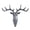grey, variant on Antler Shaped Self-Adhesive Hook Rack, Creative Wall Mount Storage Organizer, No Drill Decorative Hanger for Kitchen Bathroom Home Sundry Storage