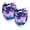 Multi-colored 3, variant on PhooArto Golden Chinese Dragon Silhouette Dog Bandanas, 2 Pack Soft Washable Pet Scarf Triangle for Large Dogs Puppies and Cats