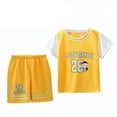 thumbnail image 1 of Hiiyo Big Boys Clothes Outfits Tracksuit Basketball Performance Sports Shorts Sets, 1 of 2