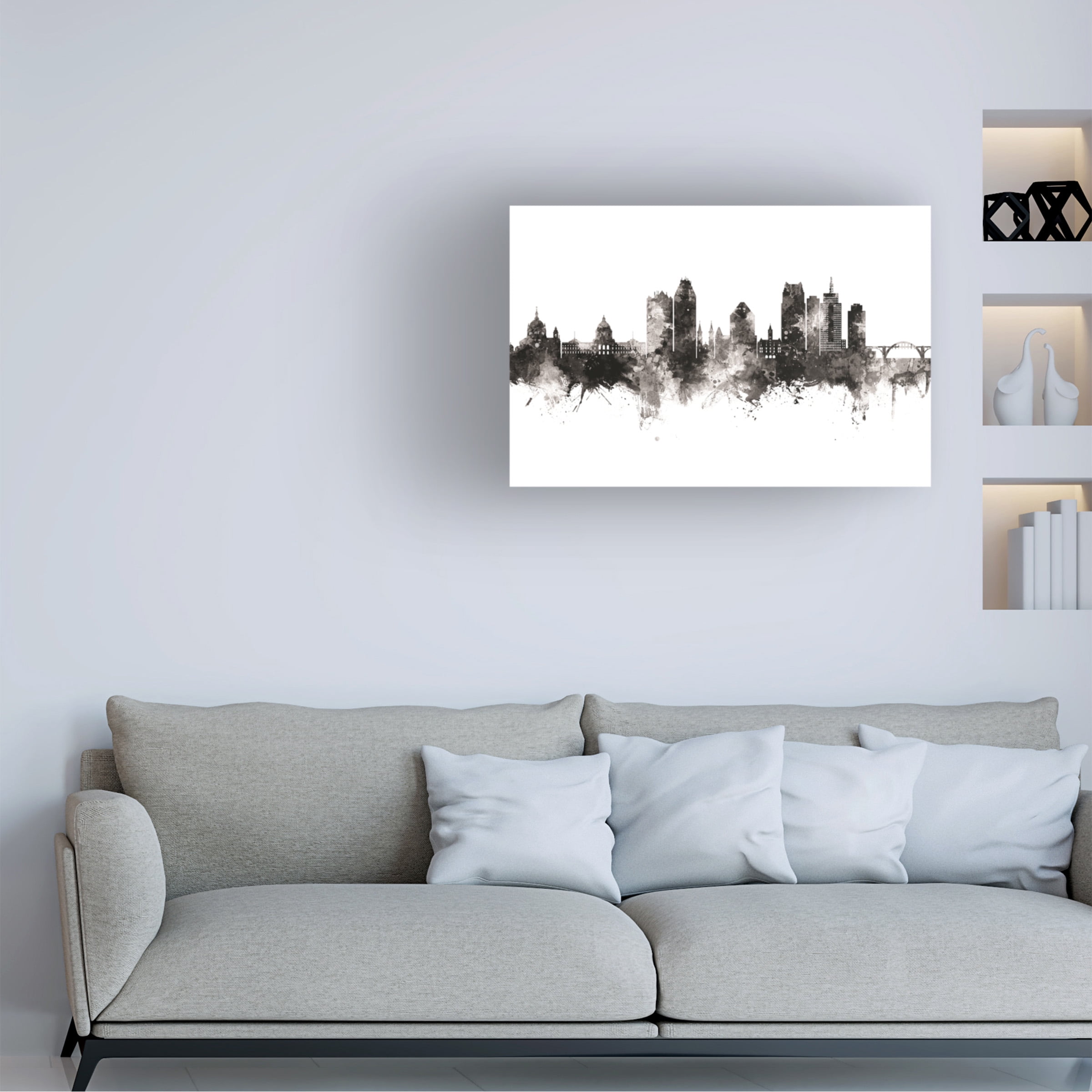 Michael Tompsett 'Saint Paul Minnesota Skyline' Canvas Art
