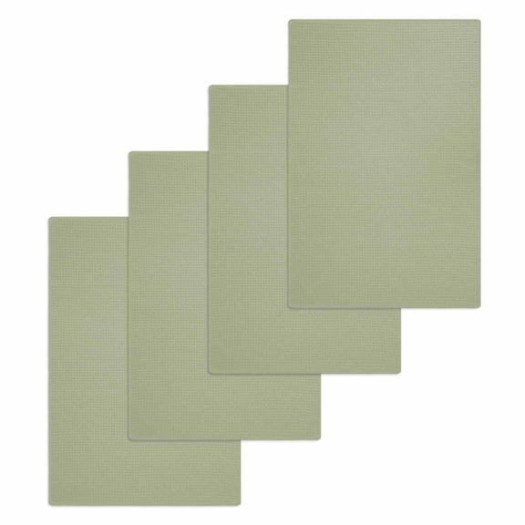 Sage Green Kitchen Dish Towels for Drying Dishes Set of 4, Farmhouse Sage Green Decor Waffle Weave Microfiber Hand Tea Bathroom Towels Quick Dry & Absorbent Towel 15.7x23.6