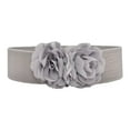 thumbnail image 4 of yuksok Womens Wide Belt Casual Corset Belt Elastic Waist Belt for Coat Dress Decoration Gray, 4 of 9