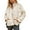 Khaki, variant on Lentta Women's Oversized Splice Quilted Lightweight Puffer Jacket Casual Padded Coat Outerwear