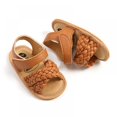 thumbnail image 5 of Xmarks Baby Boys Girls Summer Sandals Closed-Toe Infant Soft Rubber Sole Outdoor Shoes for Toddler First Walkers Brown 12-18M, 5 of 8