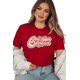 thumbnail image 3 of ABPHQTO Camiseta de manga corta con estampado gráfico Red-2 God Bless America para mujer, 3 of 5