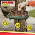 thumbnail image 3 of Outdoors Bird Feeder - Tray for Wild Birds and Squirrels for Outside - Cardinal, Finch, Thistle Bird, Woodpecker, Bluebird and More - Outdoor Feeding Station for Garden and Yard - Heavy Duty Platform, 3 of 6