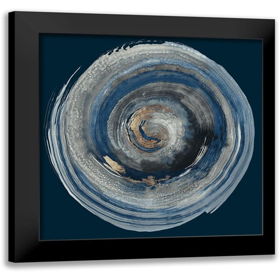PI Studio 12x12 Black Modern Framed Museum Art Print Titled - Into the Dark II