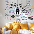 thumbnail image 5 of Game Elements Wall Decals Colorful Game Console Wall Stickers Game Room Wall Decor Gamer Wall Art Sticker, 5 of 8