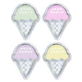 thumbnail image 4 of Weddingstar Small Ice Cream Cone Disposable Paper Party Plates - Iridescent - Set Of 8, 4 of 4