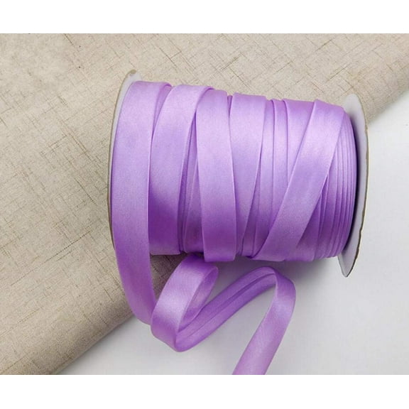 XmhyTop Single Fold Bias Tape for Sewing, Seaming, Binding, Hemming, Piping, Quilting; Sewing Crafts ,1/2 Inch 87 Yards,Purple