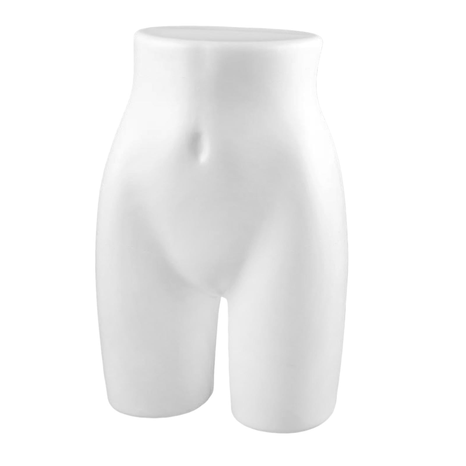 Abbraccia Panty Mannequin Holder Half Decor Hip Display Stand Underwear Model for Countertop Cloakroom Swimwear Underpants White
