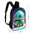 thumbnail image 2 of Turtle Baby-theme Backpack, Campus style schoolbag Bookbag with Adjustable Shoulder Straps And Large Zip Compartment, Unisex Travel Bags.17”, 2 of 6