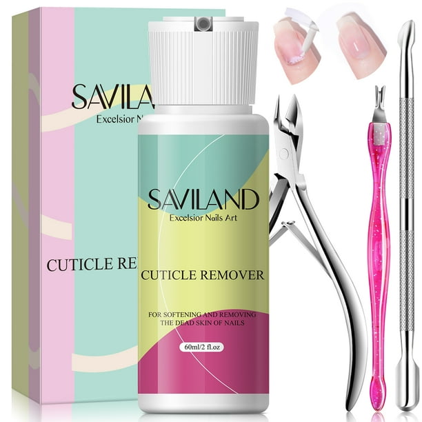 Saviland 60ML Cuticle Remover Cream Kit Moisturizing UltraFast