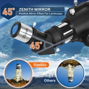 Telescope for Adults Astronomy, 80mm Aperture 600mm Refracting Telescope for Kids & Beginners, 24x-180x, Portable Telescope with an Adjustable Tripod, a Carrying Bag, a Phone Adapter