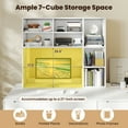 thumbnail image 6 of Giantex Desktop Bookshelf, Desk Hutch Dorm w/3 Adjustable Shelves, Wooden Desktop Storage Organizer, White, 6 of 9