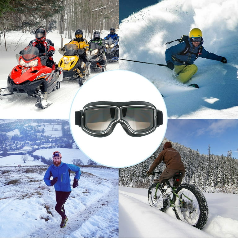 Motorcycle Removable Mask Bicycle Ski Goggles Anti-fog Windproof Sandproof  Men's Riding Goggles