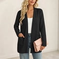 thumbnail image 2 of Ihhxva Women's Loose Fit Knit Cardigan with Pockets Long Sleeve Open Front Sweater Fall Casual Cozy Chic V-Neck Lightweight Layer S-2XL, 2 of 6