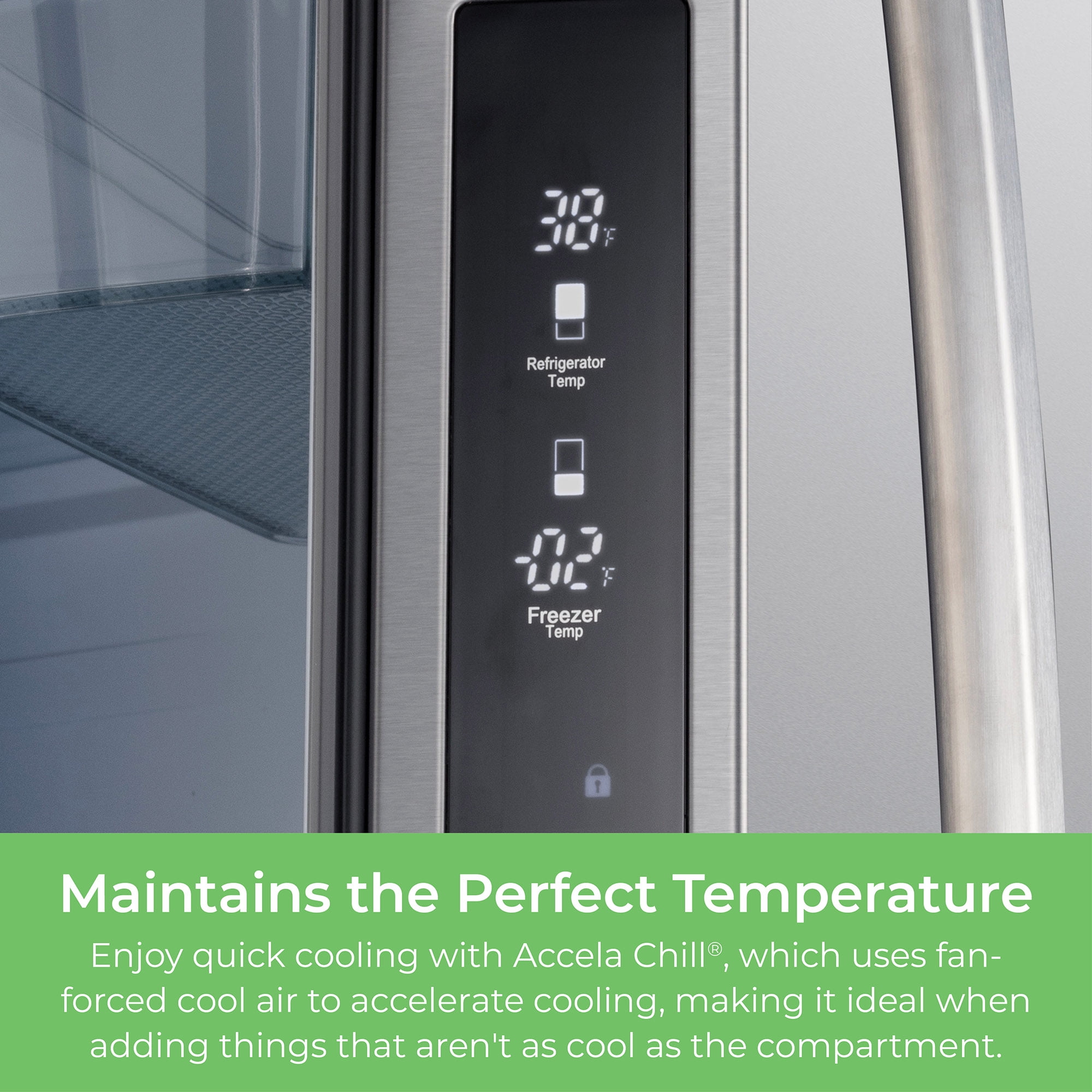 Kenmore 20.3 Cu. ft. Capacity Counter-Depth French Door Refrigerator and Freezer with Ice Maker, Stainless Steel