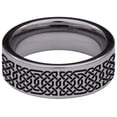 thumbnail image 4 of Horns of Odin Tungsten Carbide Ring, 4 of 9
