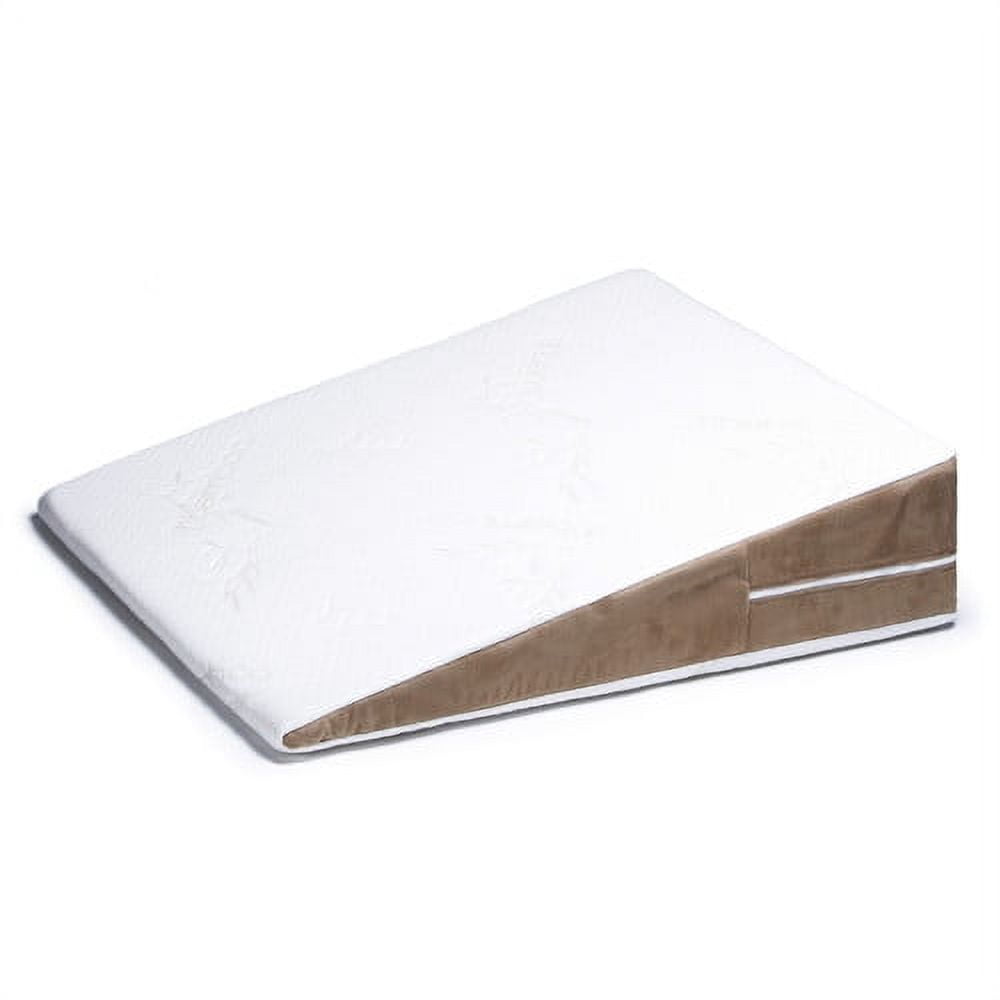 Avana Bed Wedge Memory Foam Pillow with Cooling Tencel Cover, Half-King