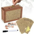 thumbnail image 4 of Herrnalise Money Saving Box,Wooden Money Box with Money Target and Numbers,Savings Challenges Money Box with Marker Penfor Adults Kids,5000 Dollar, 4 of 8