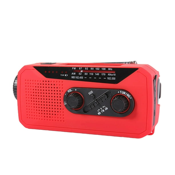 NOAA Weather Radio 2000mAh Rechargeable Battery Emergency Radio for