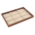 thumbnail image 3 of Bandeja de madera para exhibición de joyas, 13,7 x 9,4 pulgadas, multifuncional, rectangular. Estilo A, 3 of 9