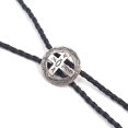 thumbnail image 2 of de bolo cruzada, de estilo americano ajustable y elegante para trajes de baile Plata Zulema Corbata de bolo, 2 of 8