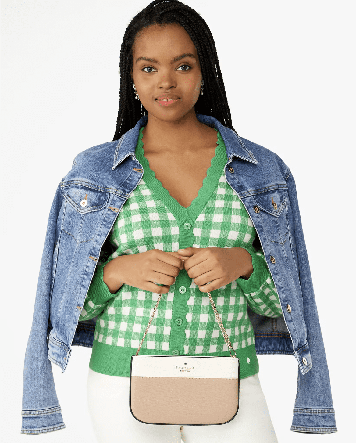 Kate Spade New York Madison Lilly Pochette, Toasted Hazelnut Multi Beige Saffiano Leather Handbag, KI374