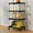 Black, variant on Bxaolu Small Storage Shelving 3-Tier Utility Shelving Unit Plastic Organizer Wire Rack for Home,Kitchen,Office(8.2" D x 15.7" W x 23" H, White)