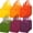 Orange, variant on 36 Pcs Pastel Non Woven Gift Bags Bulk with Handles, Polka Dot Goodie Bags Colorful Rainbow Party Favor for Birthday, Baby Shower, Wedding, Shoppings