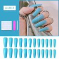 thumbnail image 1 of Uñas postizas HUOGUO con forma de ataúd largo con forma de bailarina, 1 of 5