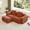 Red#1, variant on Newest Modern L-Shape Velvet Sectional Sofa with Ottoman & Throw Pillows for Small Living Room & Apartment, Red