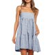 thumbnail image 1 of Vestido Wenrine de verano a cuadros, mini casual, con tirantes finos, para mujer, 1 of 6