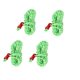 thumbnail image 1 of Cordón Guyline reflectante de nailon, 4 piezas de cuerda reflectante para tienda de campaña, cuerda reflectante para acampar, cordón de línea con tensor ajustador, rendimiento sólido, 1 of 8