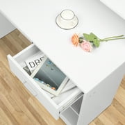 Ktaxon Computer Desk Home Office Workstation Laptop Table Drawer Shelf Furniture White
