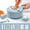 Blue#2, variant on Vegetable Cutter Multi Function Potato Shredder and Slicer 6 Blade Wheat Straw Mandoline for Carrots Cucumbers Home Kitchen Grater with Hand Safe Guard and Strainer Basket Blue