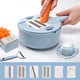 thumbnail image 1 of Multi-Function Vegetable Cutter with 6 Stainless Steel Blades for Shredding Slicing Grating Potatoes Carrots Kitchen Food Prep Tool 1-Piece, 1 of 9