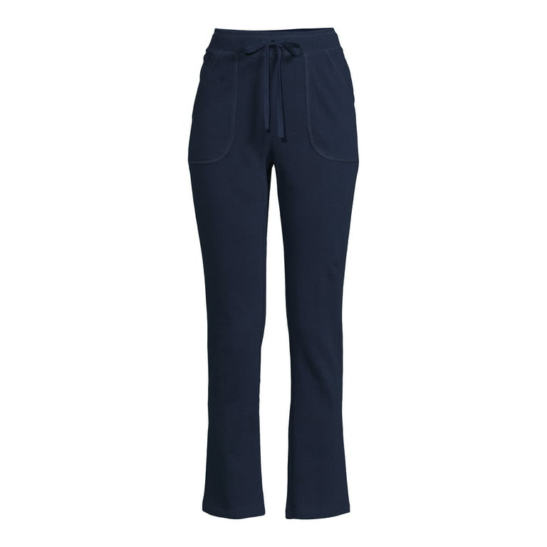 RealSize Women's French Terry Cloth Pants with Pockets 