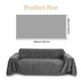 thumbnail image 2 of Eurhowing Velvet Couch Cover, Non-Slip Sofa Slipcover Blanket, Soft Cozy Washable Furniture Protector for Pets & Family, 71"×118" Dark Gray, 2 of 10