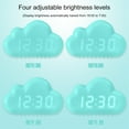 thumbnail image 7 of Viflosae Creatives Alarm Clock, Four Clouds, Voice Controlled LED Clock, Bedside Snooze Small Alarm Clock, Student Calendar Night Light Electronic Clock Electronics Gadgets, 7 of 7